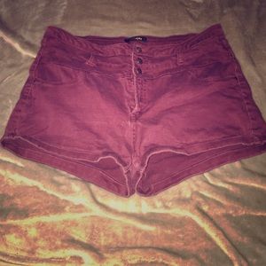 Plus size high waisted shorts